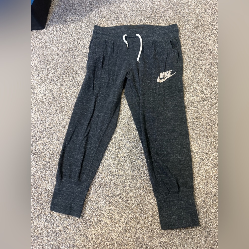 Nike Womens Charcoal Joggers with Logo